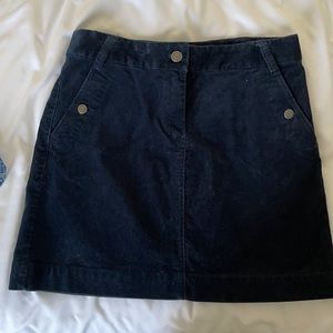 Navy blue corduroy JCrew skirt